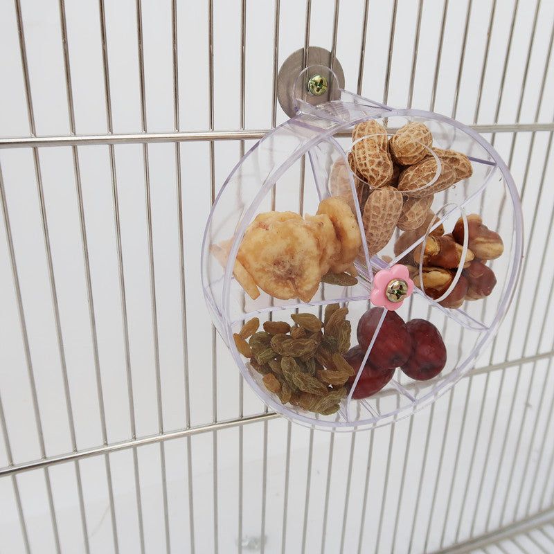 Rueda de viento acrílica para pájaros de juguete.