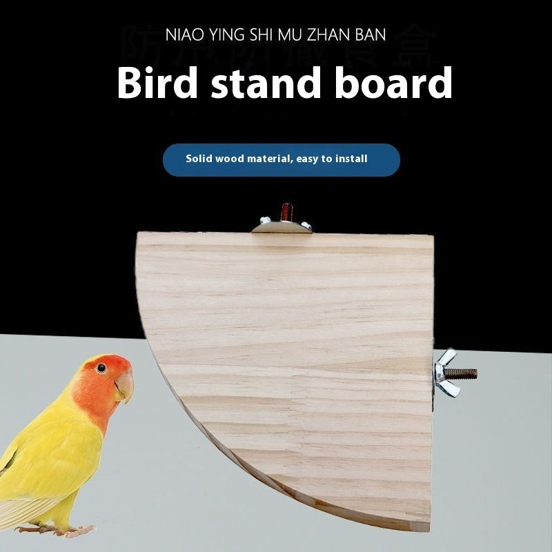 Accesorios para jaulas para escalar y jugar, plataforma de salto de madera maciza.