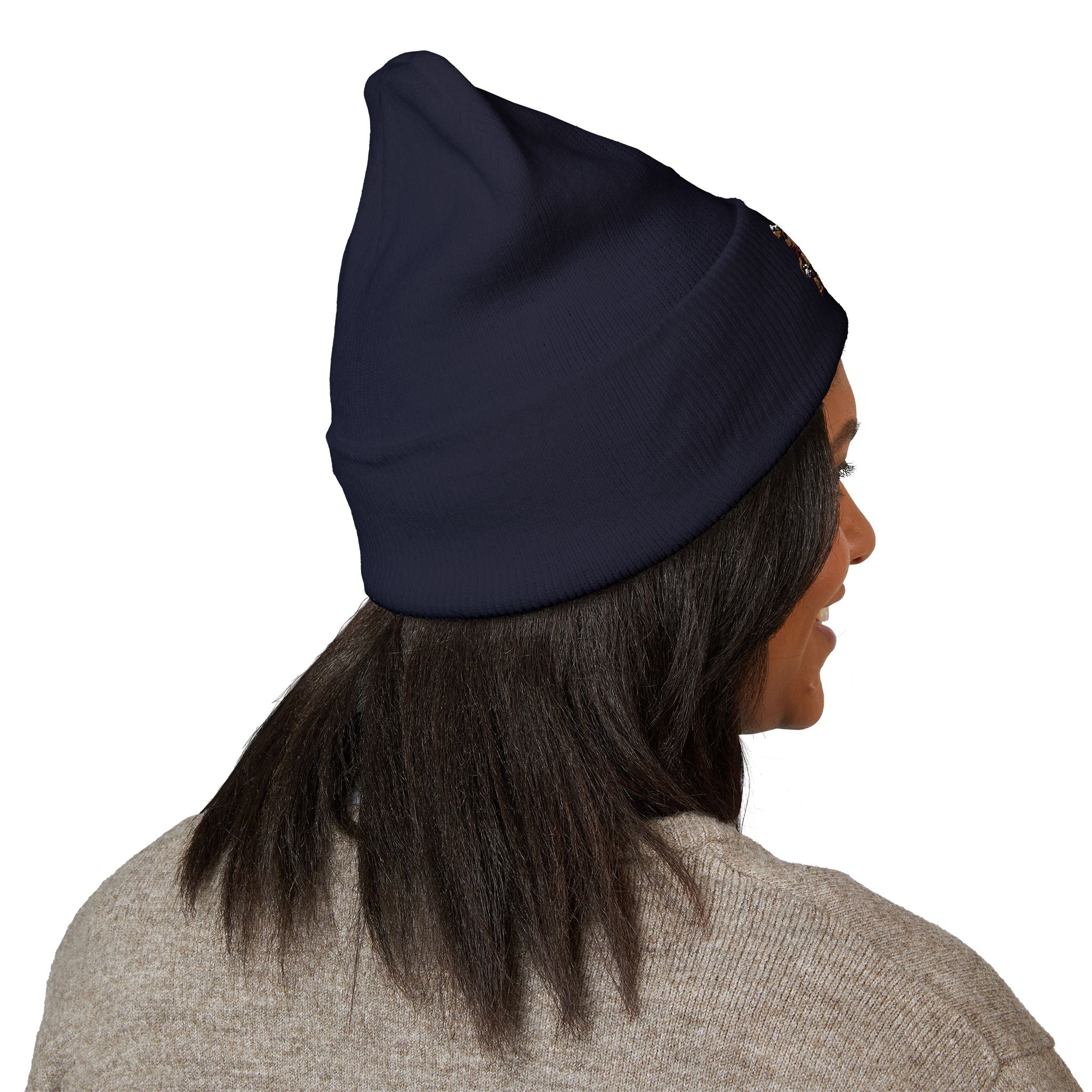 Gorro con las mascotas del Futbol. Gorro con vuelta bordado.