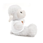 Adorable animal de peluche con camiseta personalizada, regalo tierno para niños.