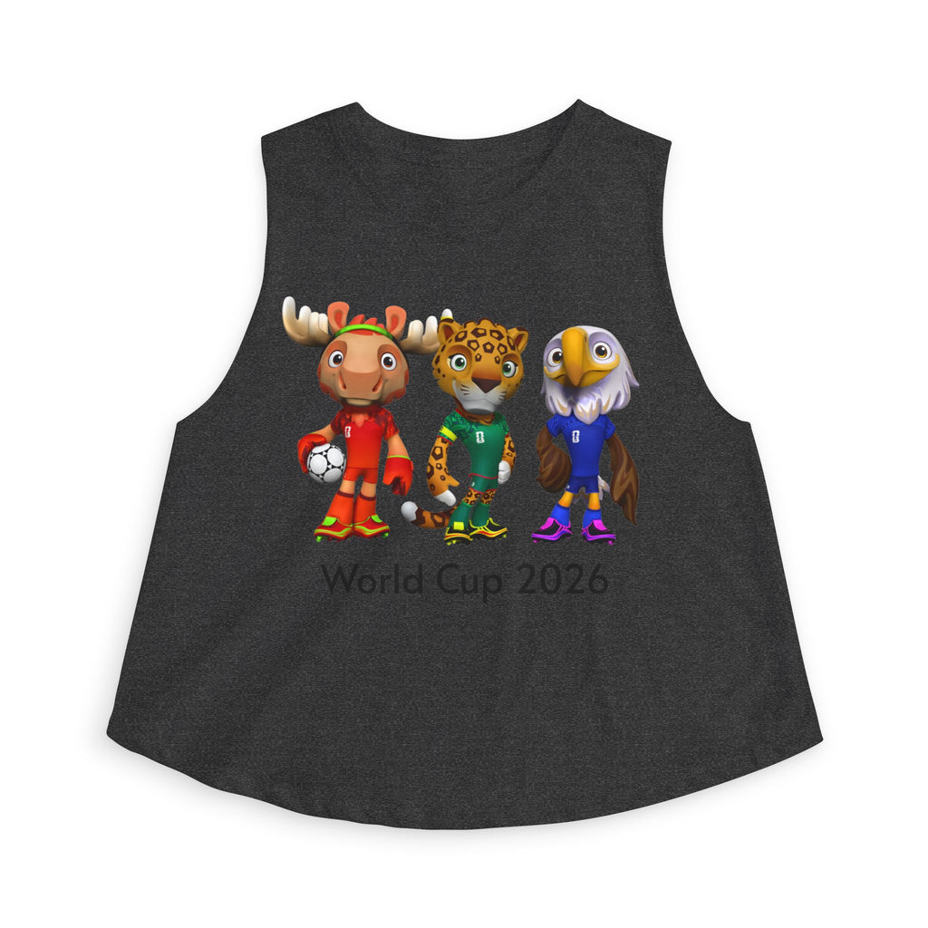 Crop Top de las Mascotas. Camiseta sin mangas para aficionadas al fútbol
