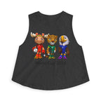 Crop Top de las Mascotas. Camiseta sin mangas para aficionadas al fútbol