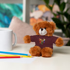 Adorable animal de peluche con camiseta personalizada, regalo tierno para niños.