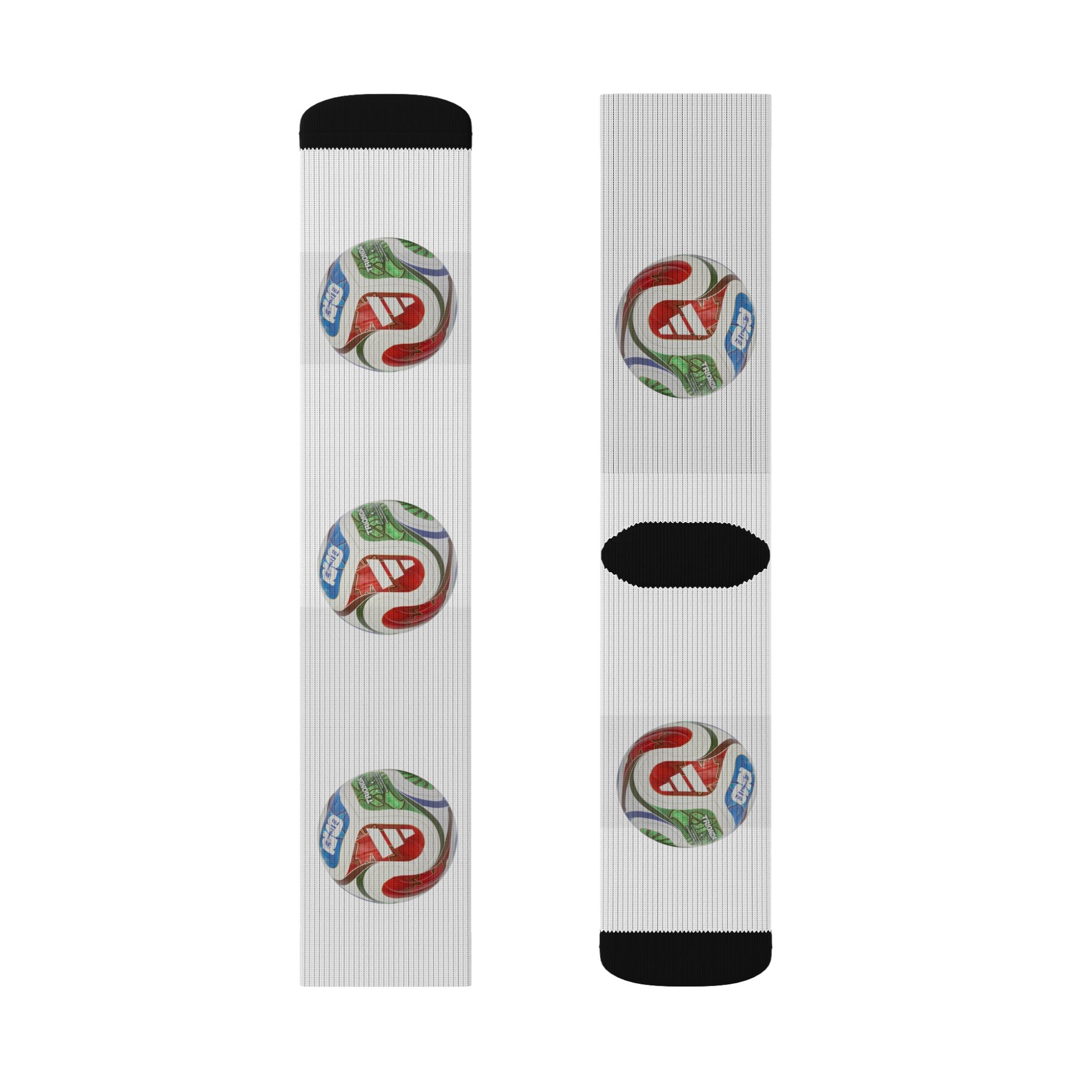 Calcetines de sublimación coloridos, Regalo divertido para amantes del deporte.
