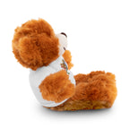 Adorable animal de peluche con camiseta personalizada, regalo tierno para niños.