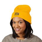 Gorro con las mascotas del Futbol. Gorro con vuelta bordado.