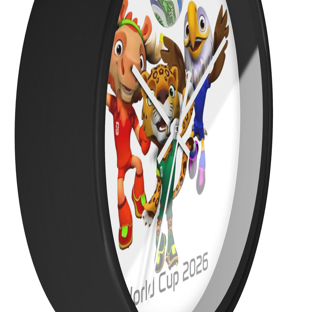 Reloj de pared, decoración deportiva.