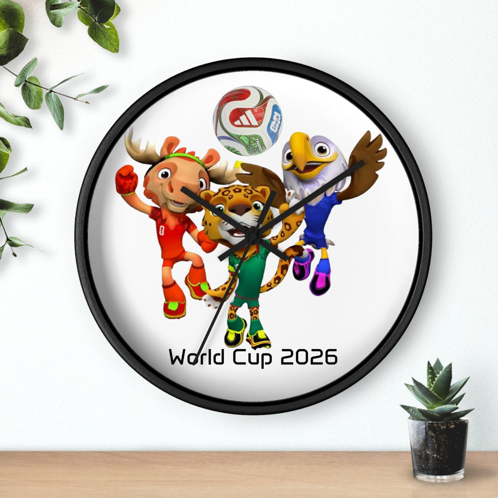 Reloj de pared, decoración deportiva.