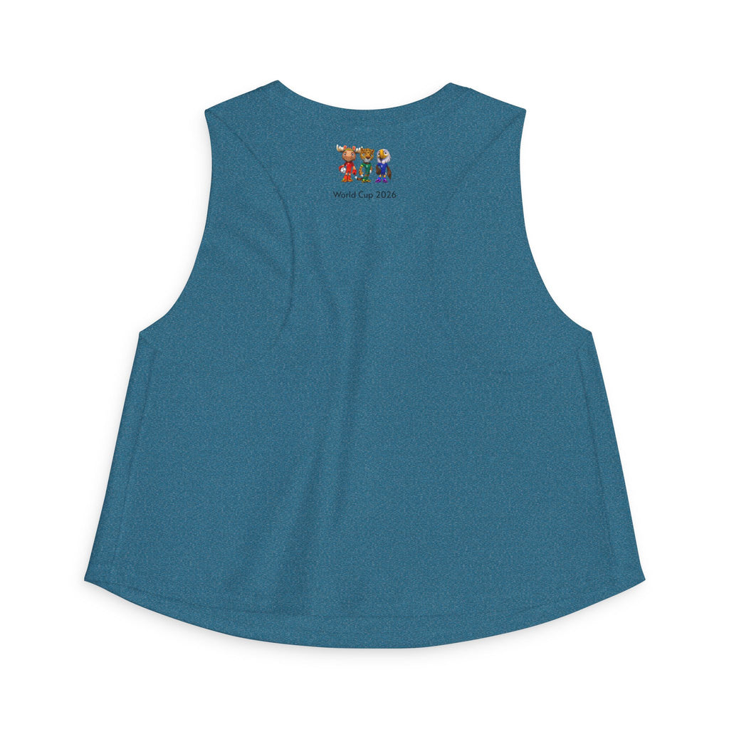 Crop Top de las Mascotas. Camiseta sin mangas para aficionadas al fútbol
