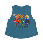 Crop Top de las Mascotas. Camiseta sin mangas para aficionadas al fútbol