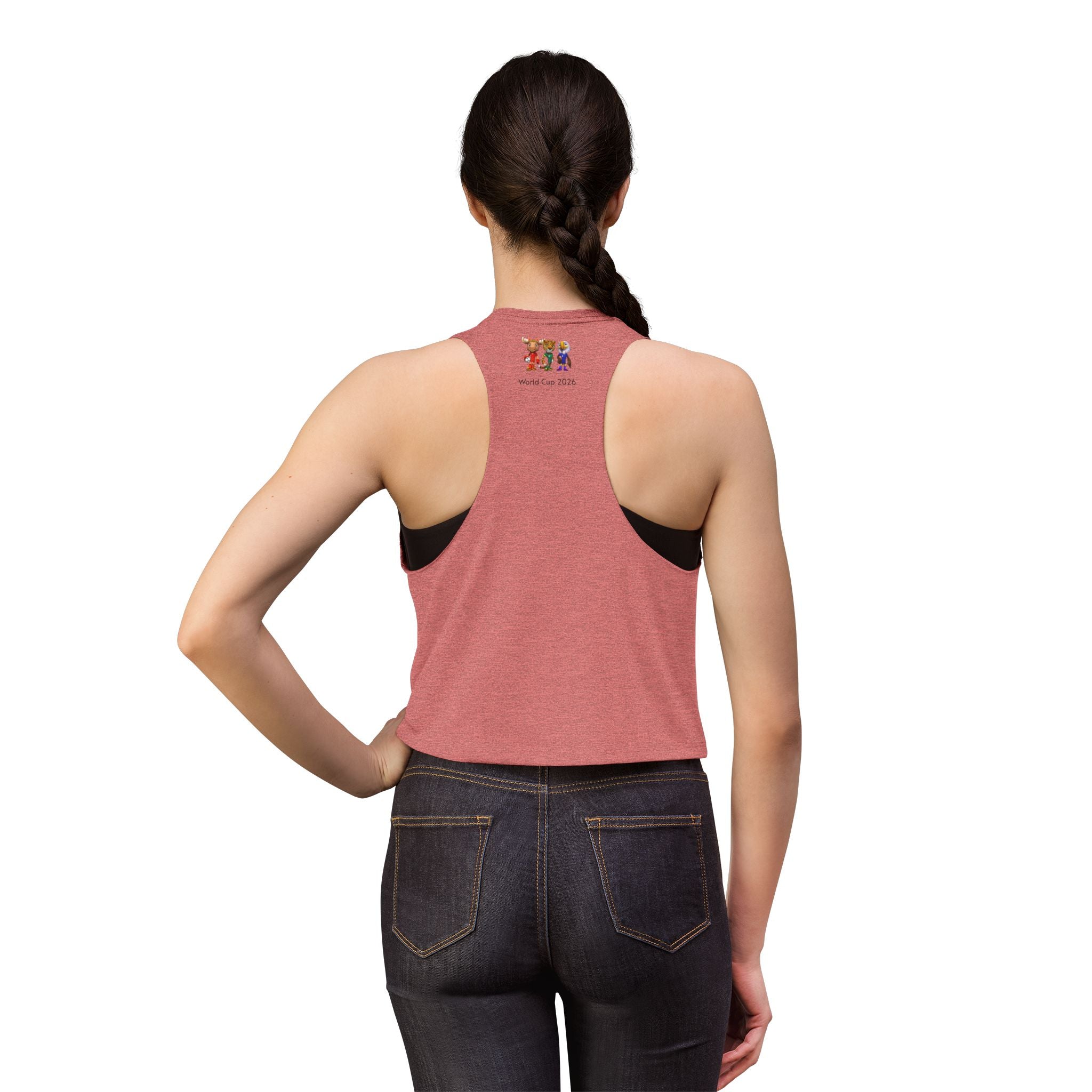 Crop Top de las Mascotas. Camiseta sin mangas para aficionadas al fútbol