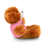 Adorable animal de peluche con camiseta personalizada, regalo tierno para niños.