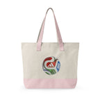 Bolso tote de lona con cremallera y trío de mascotas.