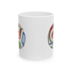 Taza de cerámica vibrante para la alegría diaria, taza de café, regalo único