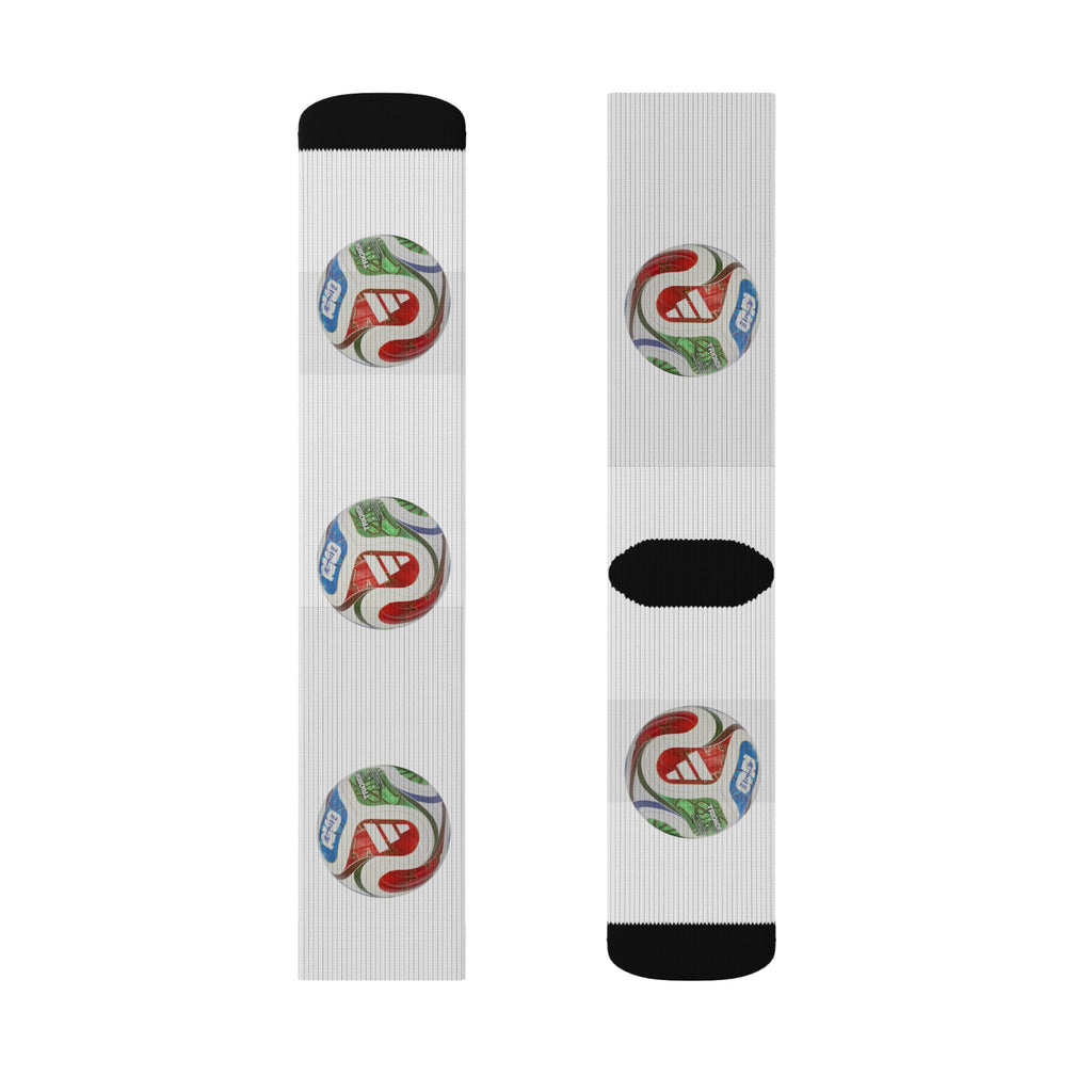 Calcetines de sublimación coloridos, Regalo divertido para amantes del deporte.