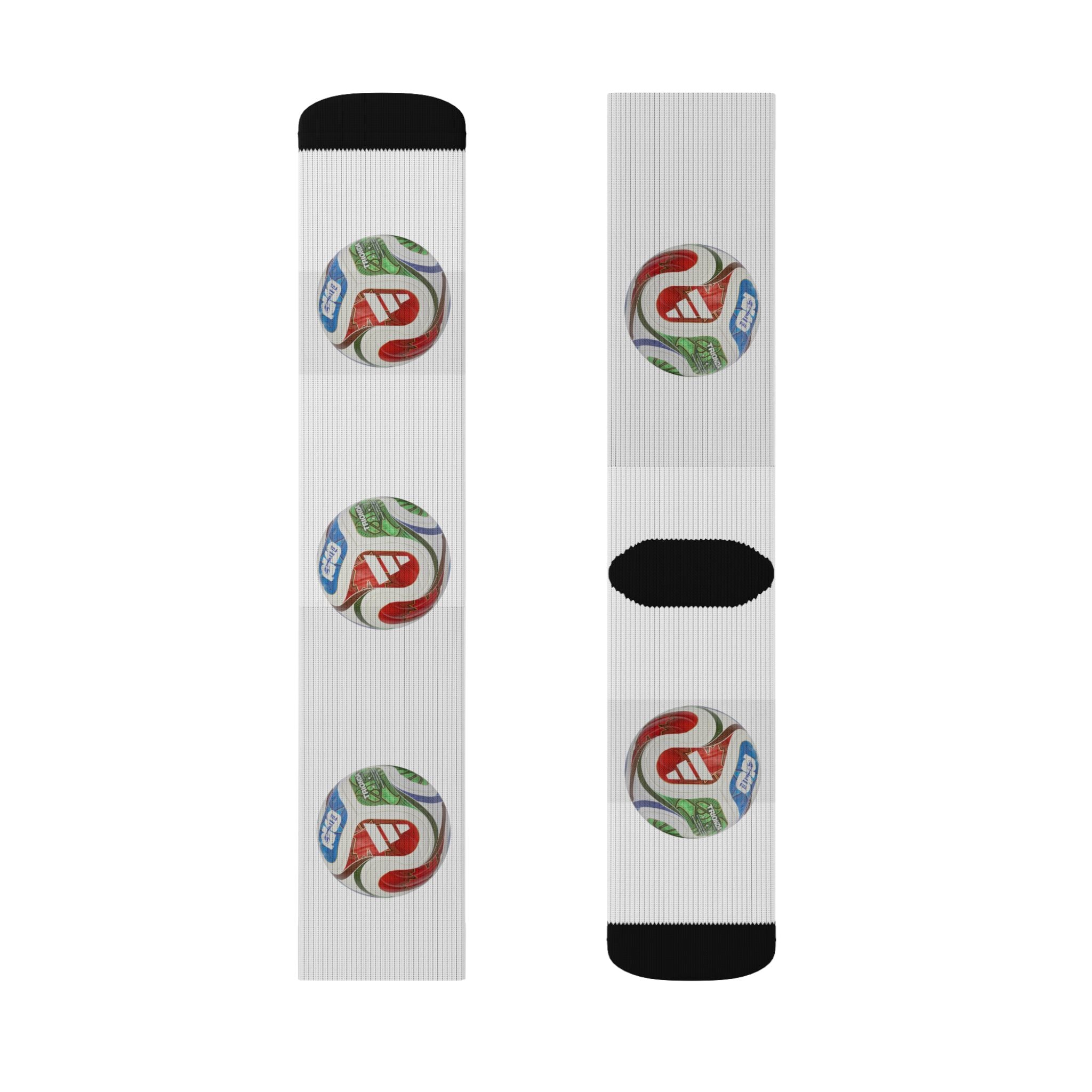 Calcetines de sublimación coloridos, Regalo divertido para amantes del deporte.