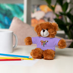 Adorable animal de peluche con camiseta personalizada, regalo tierno para niños.