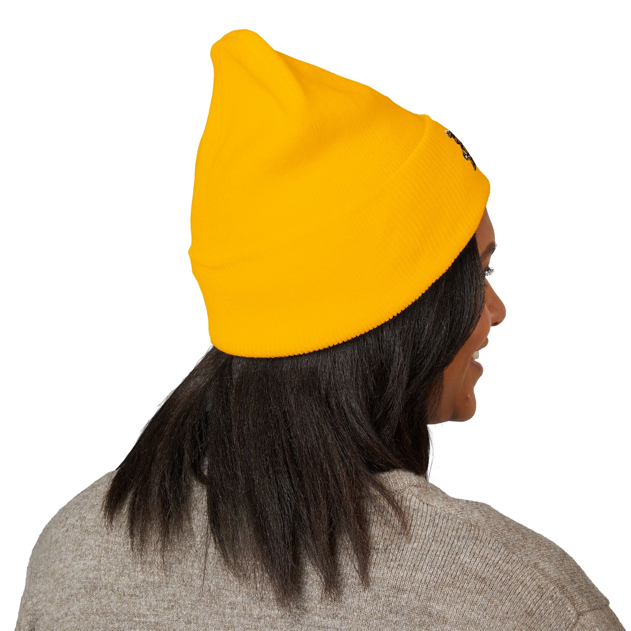 Gorro con las mascotas del Futbol. Gorro con vuelta bordado.