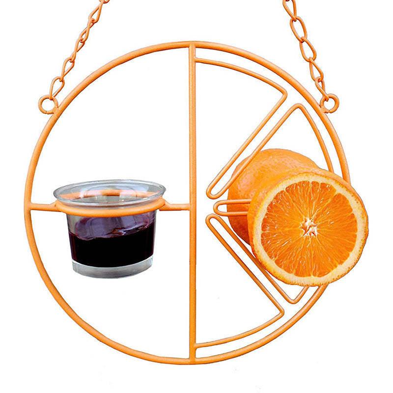 Comedero para pájaros, colgante de Metal para beber, automático y portátil.