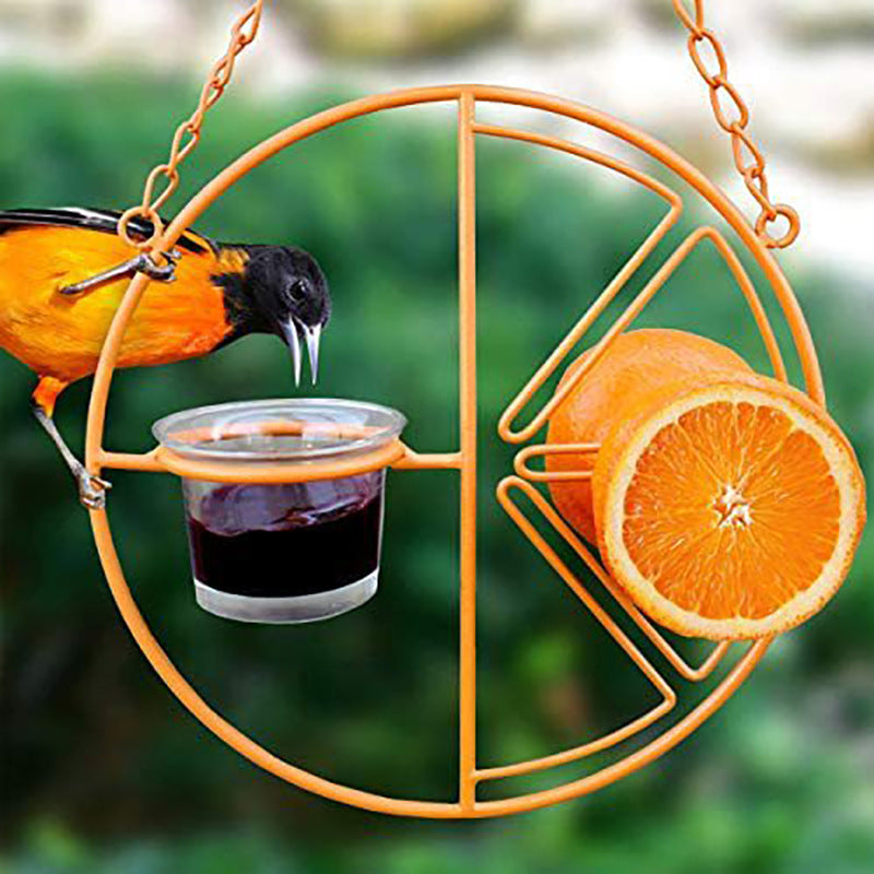 Comedero para pájaros, colgante de Metal para beber, automático y portátil.