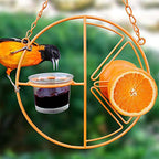 Comedero para pájaros, colgante de Metal para beber, automático y portátil.