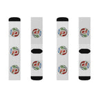 Calcetines de sublimación coloridos, Regalo divertido para amantes del deporte.