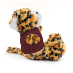 Adorable animal de peluche con camiseta personalizada, regalo tierno para niños.