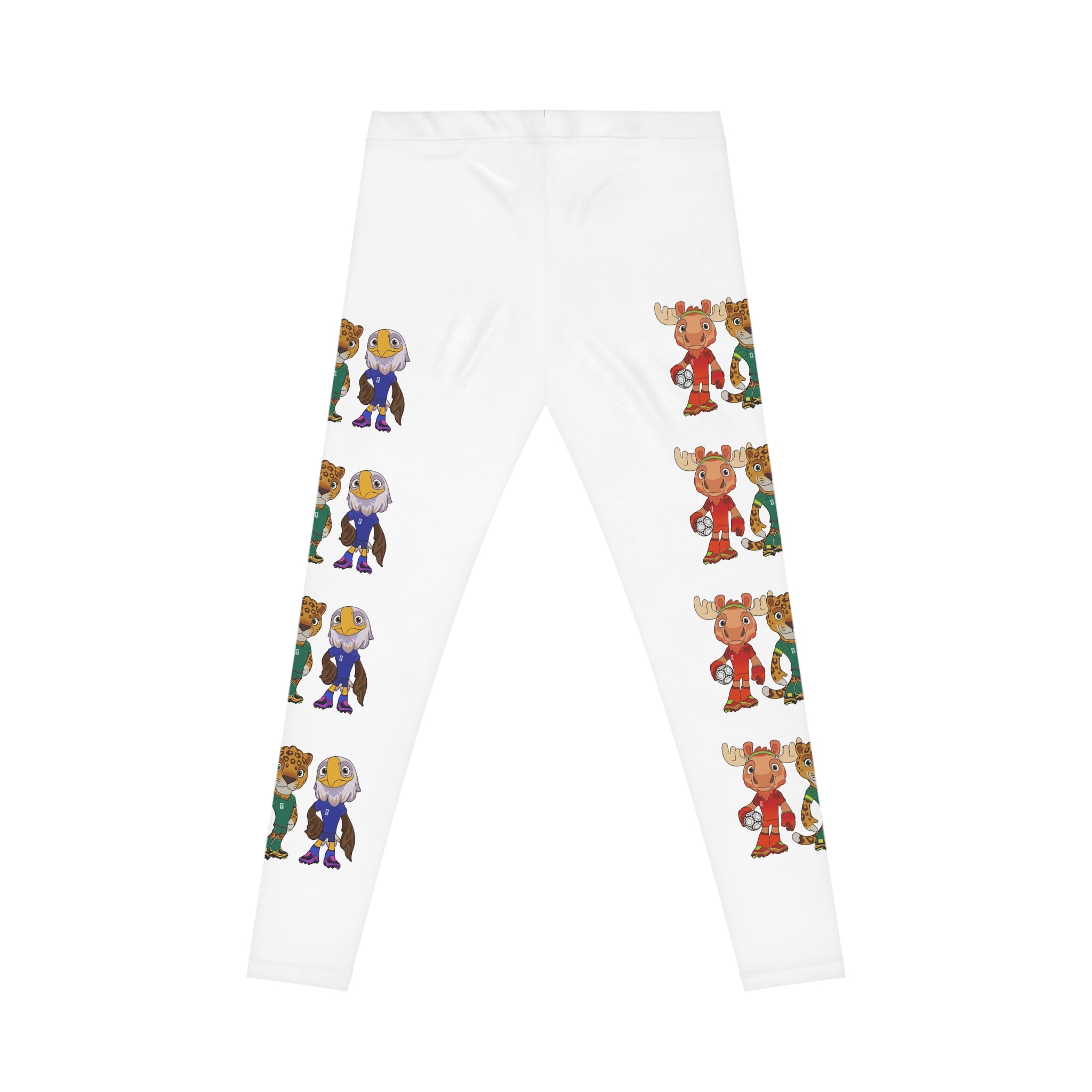 Leggings festivos para mujer. Estampado de Mascotas Mundialistas.