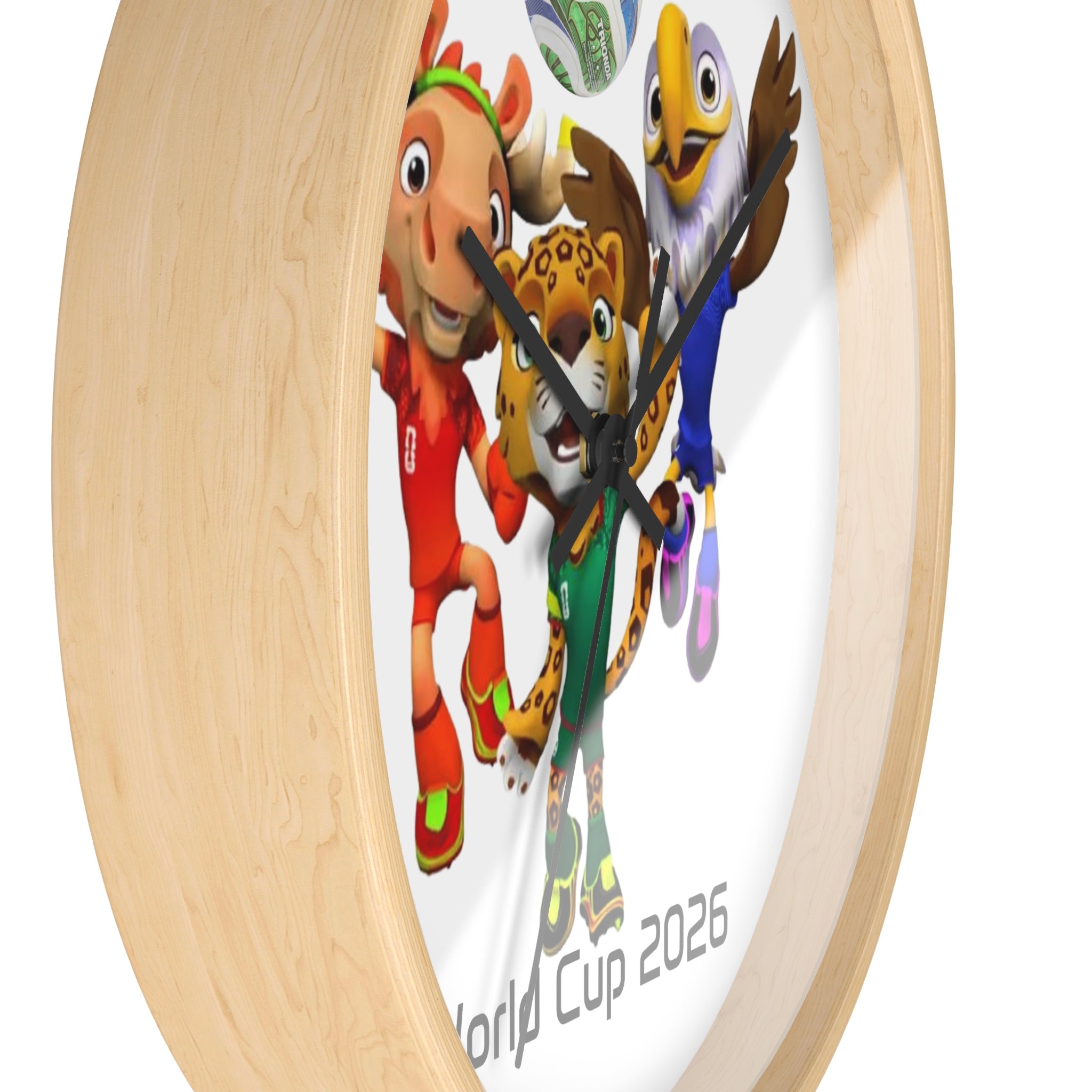 Reloj de pared, decoración deportiva.