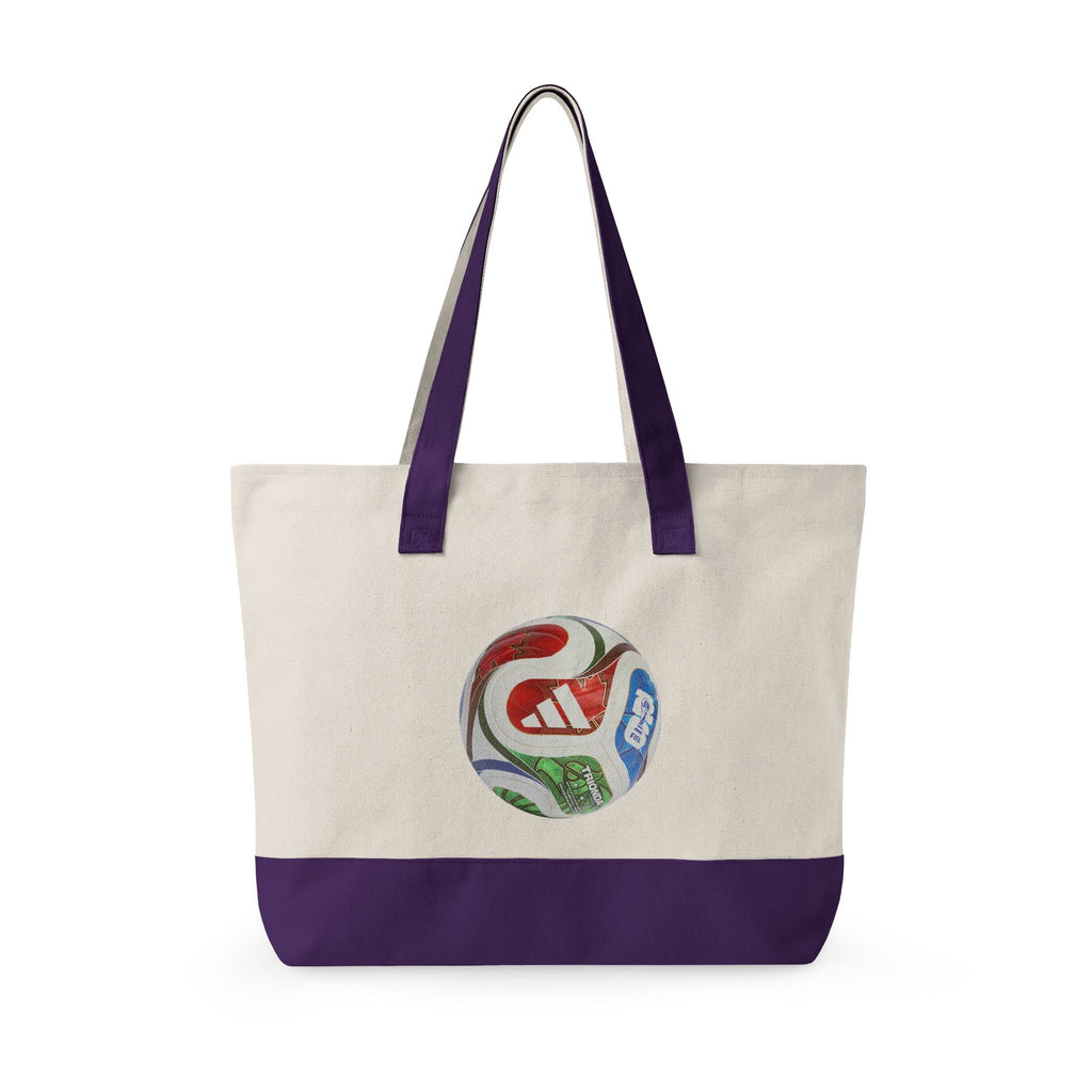Bolso tote de lona con cremallera y trío de mascotas.