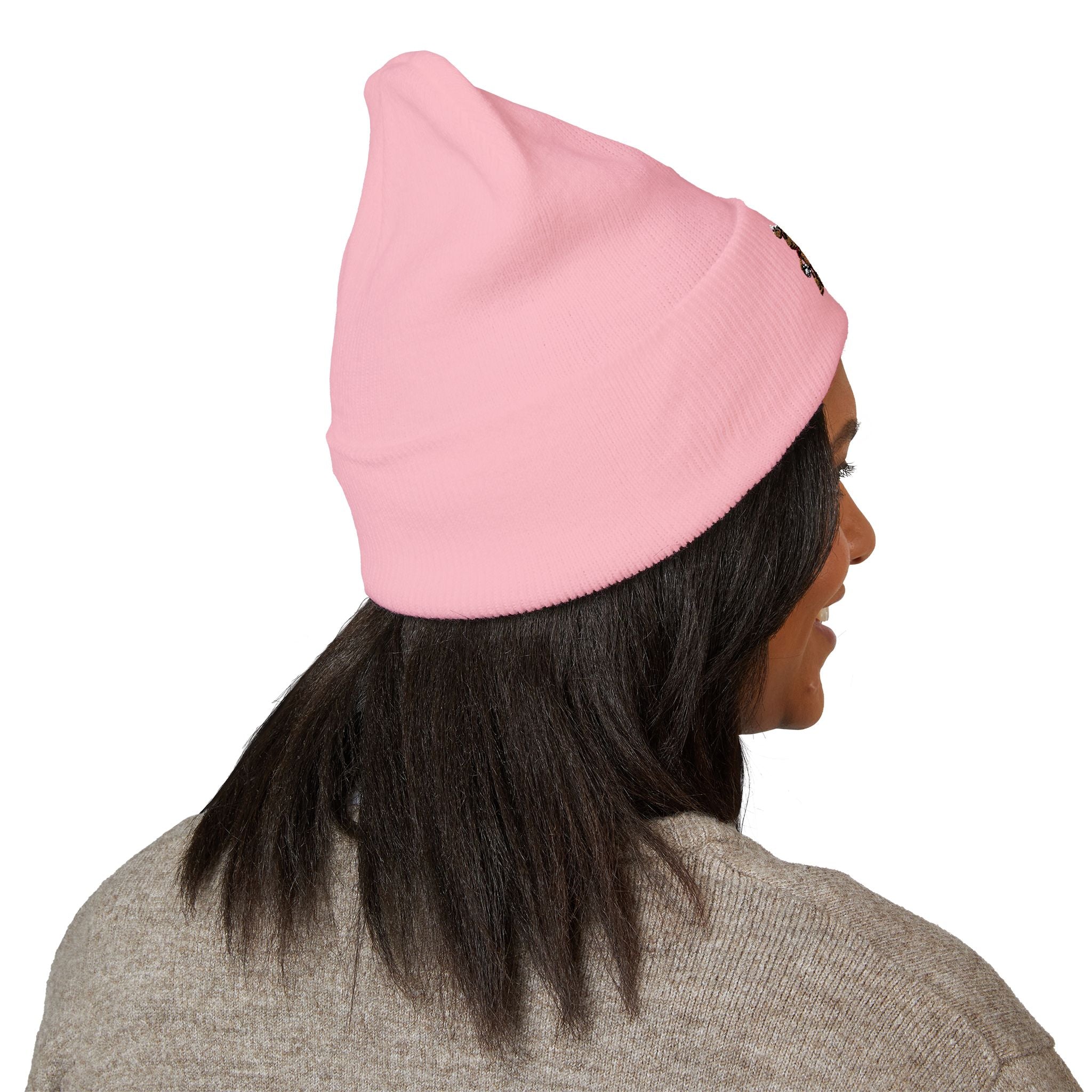 Gorro con las mascotas del Futbol. Gorro con vuelta bordado.