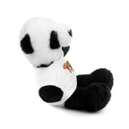 Adorable animal de peluche con camiseta personalizada, regalo tierno para niños.