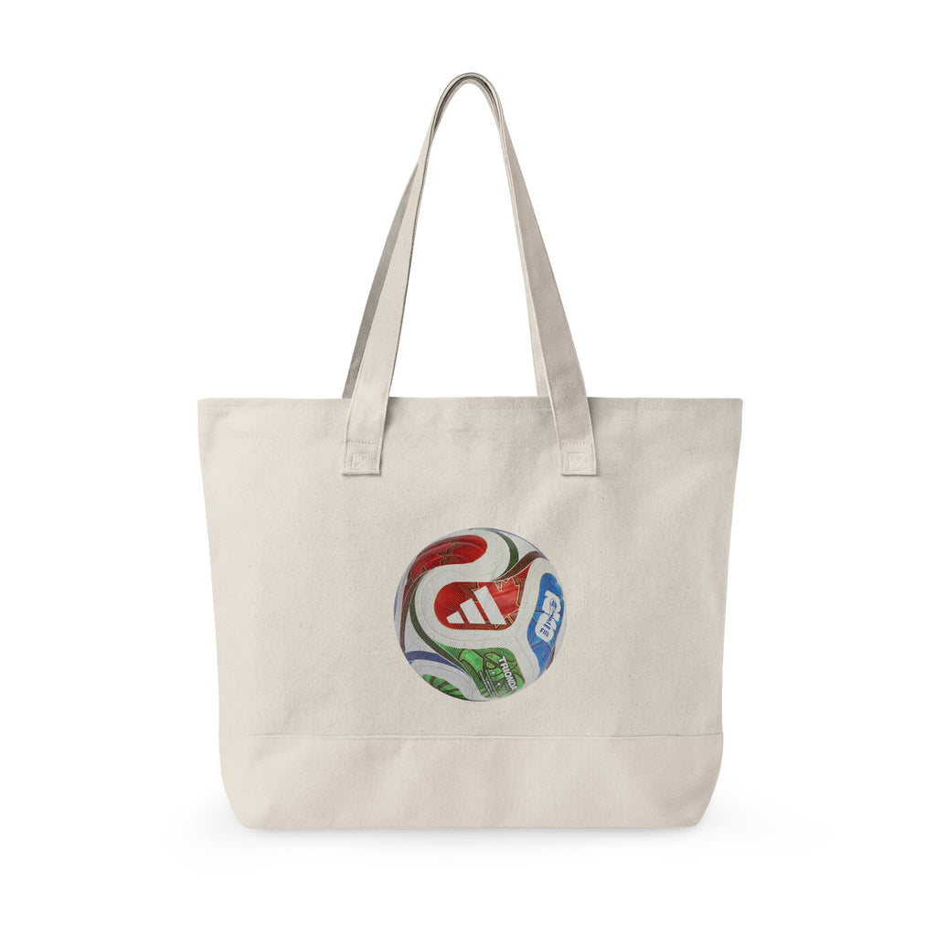 Bolso tote de lona con cremallera y trío de mascotas.