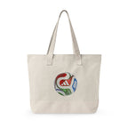 Bolso tote de lona con cremallera y trío de mascotas.