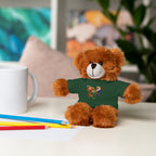 Adorable animal de peluche con camiseta personalizada, regalo tierno para niños.