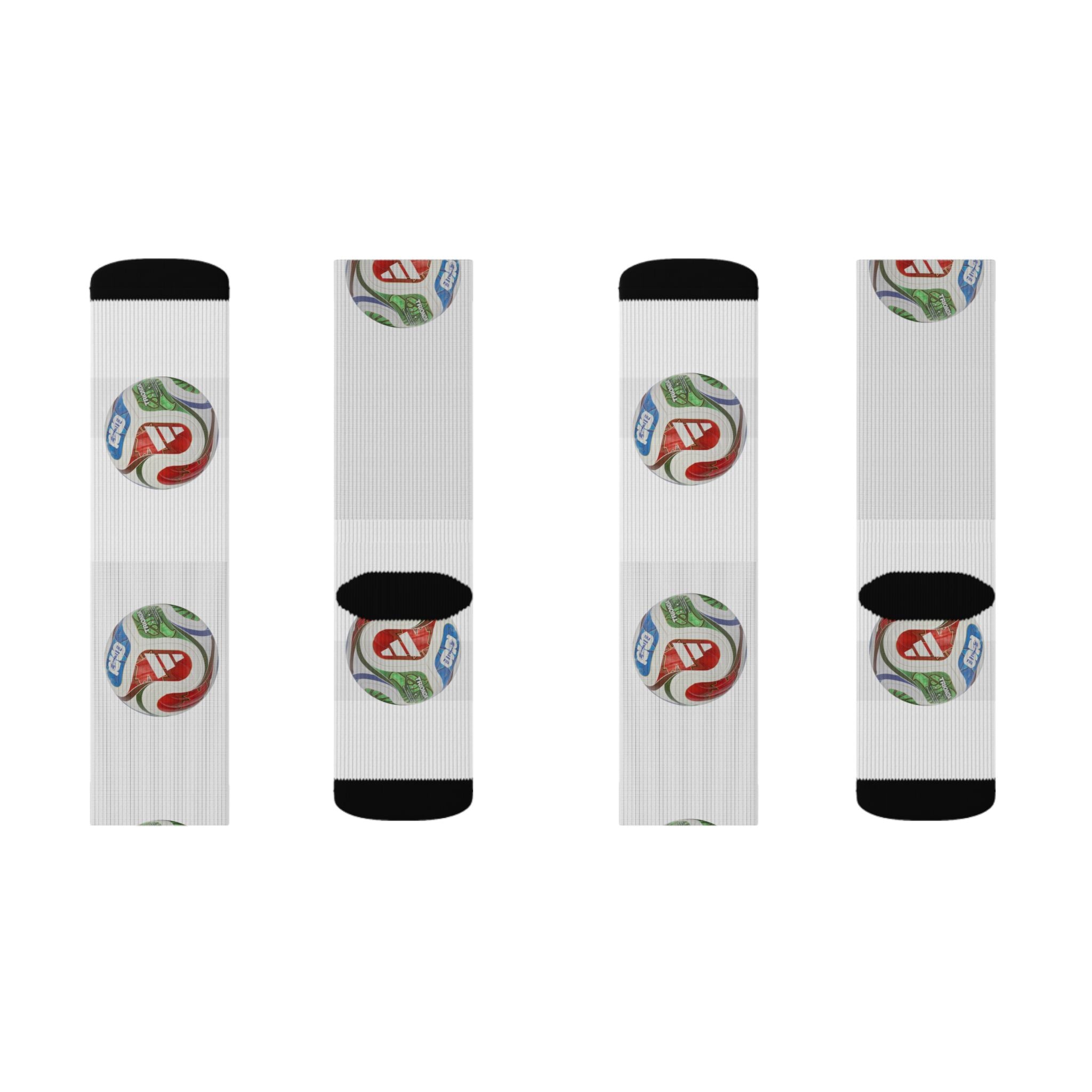 Calcetines de sublimación coloridos, Regalo divertido para amantes del deporte.
