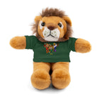 Adorable animal de peluche con camiseta personalizada, regalo tierno para niños.