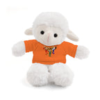 Adorable animal de peluche con camiseta personalizada, regalo tierno para niños.