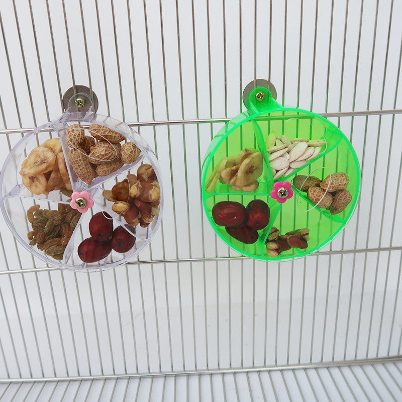 Rueda de viento acrílica para pájaros de juguete.