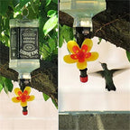 Comedero decorativo para pájaros con forma de botella de vino para jardín o patio al aire libre