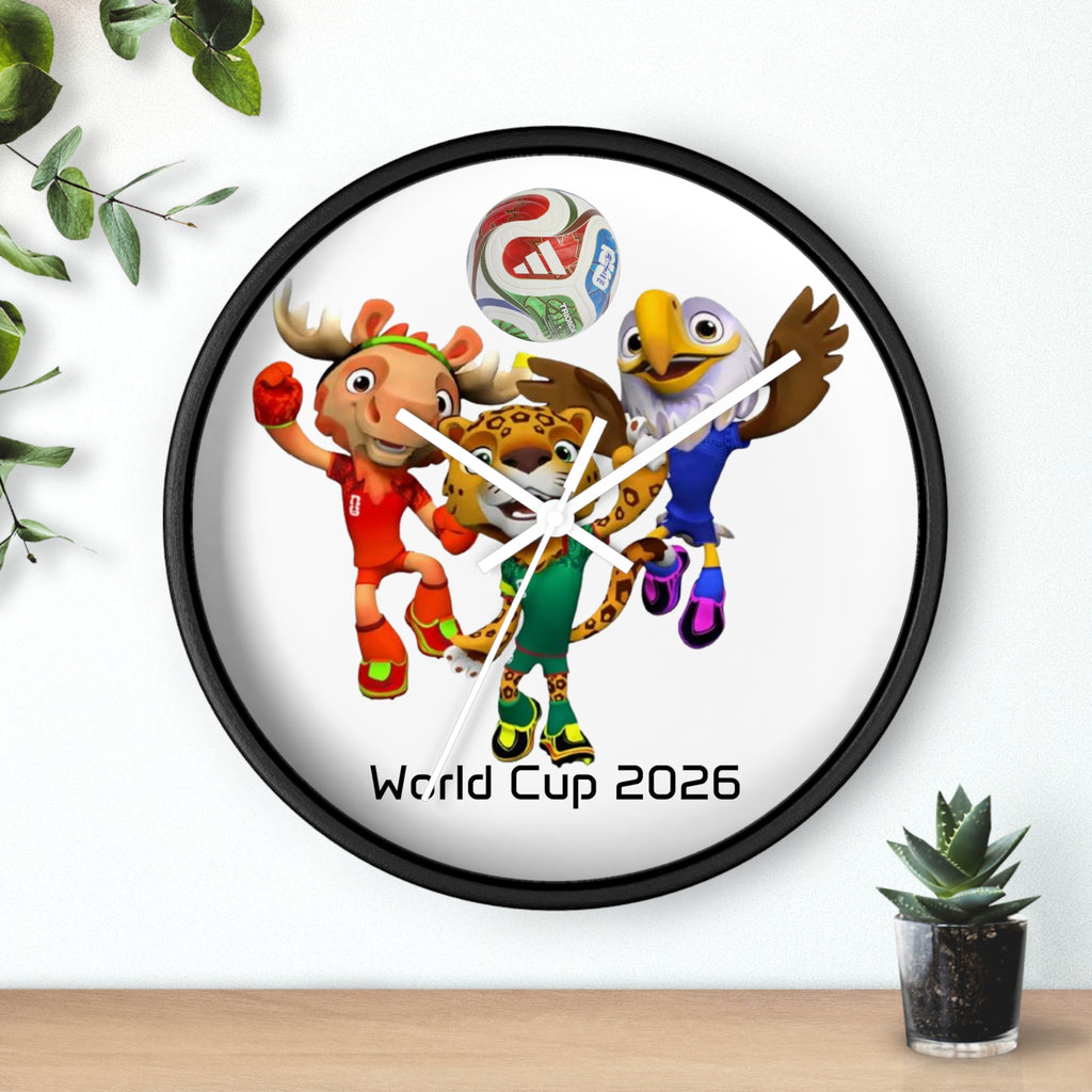 Reloj de pared, decoración deportiva.