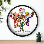 Reloj de pared, decoración deportiva.