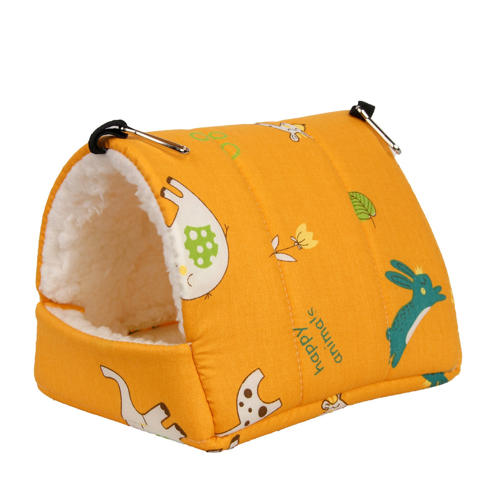 Nido de algodón para mascotas de loro, cálido para el invierno.