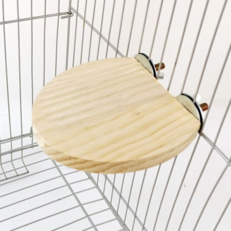 Accesorios para jaulas para escalar y jugar, plataforma de salto de madera maciza.