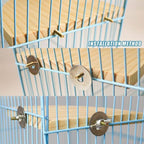 Accesorios para jaulas para escalar y jugar, plataforma de salto de madera maciza.