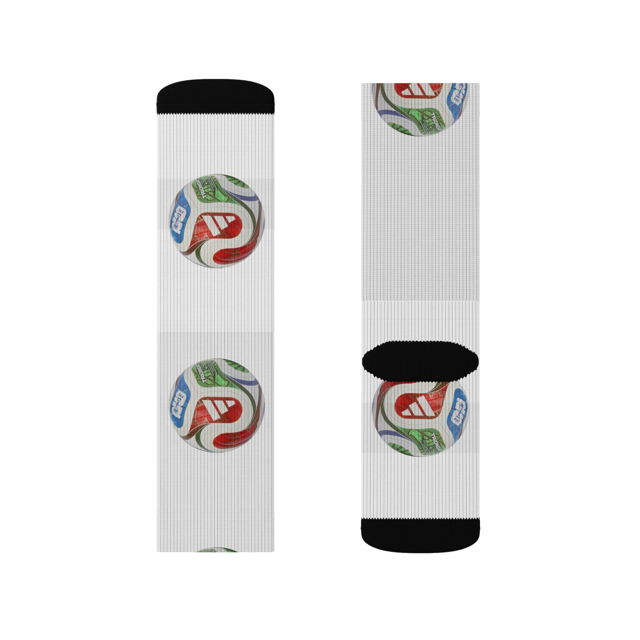 Calcetines de sublimación coloridos, Regalo divertido para amantes del deporte.