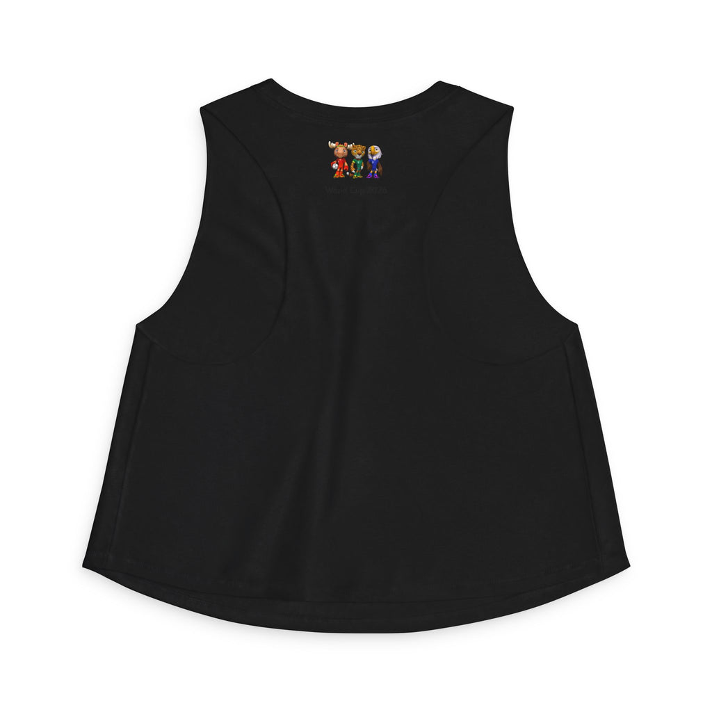 Crop Top de las Mascotas. Camiseta sin mangas para aficionadas al fútbol