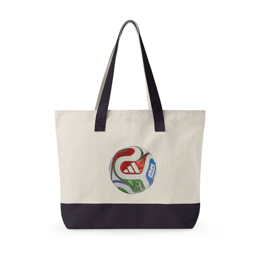 Bolso tote de lona con cremallera y trío de mascotas.