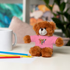 Adorable animal de peluche con camiseta personalizada, regalo tierno para niños.