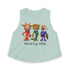 Crop Top de las Mascotas. Camiseta sin mangas para aficionadas al fútbol